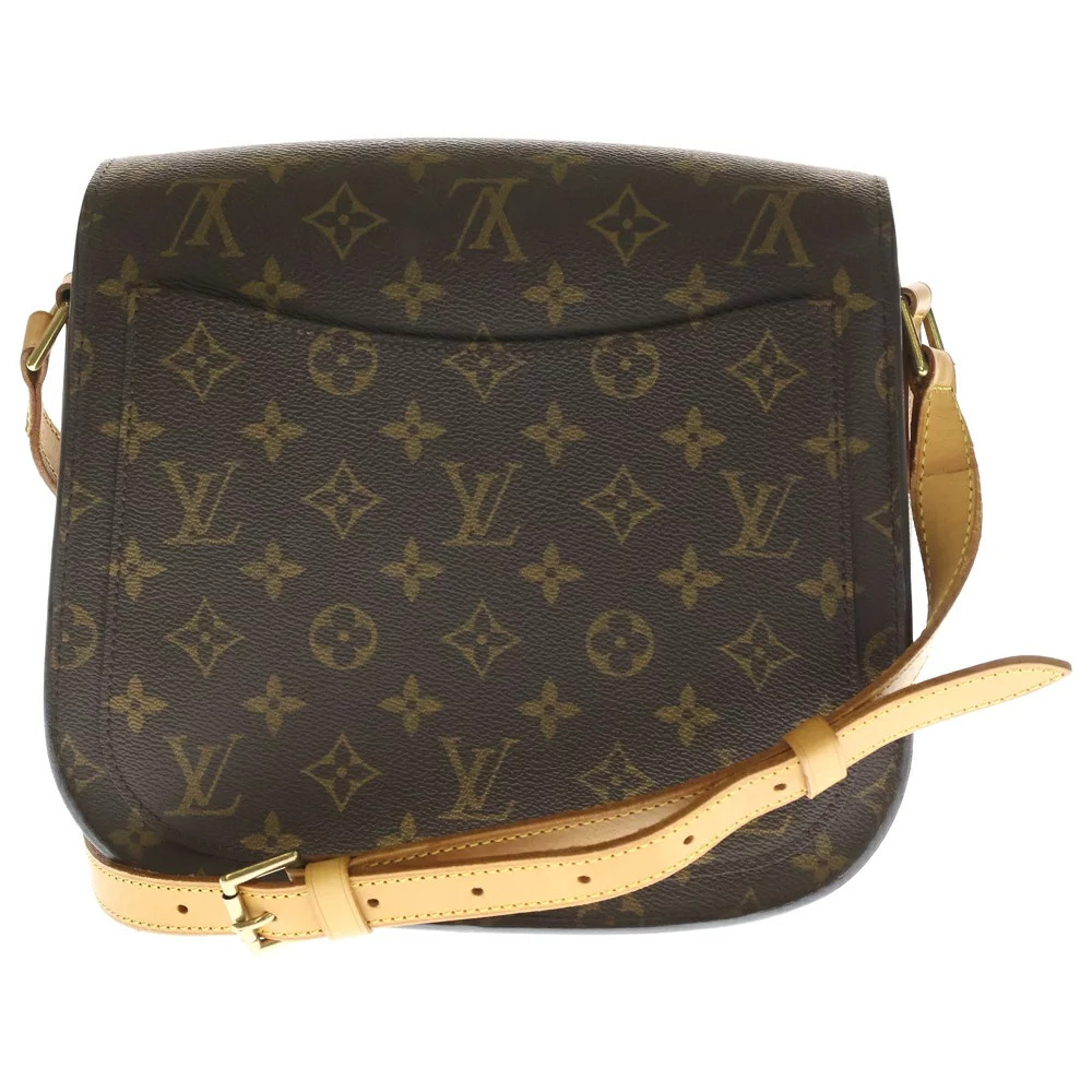 Louis Vuitton Bag Leather Saint Shoulder Cloud Brown Monogram